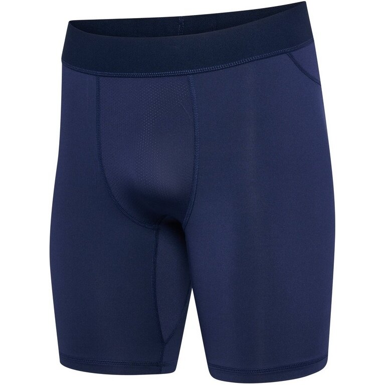 hummel Functional Trousers hmlBL Performance Short Tight (Polyester, fitted) navy blue Men's