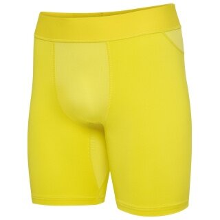 Hummel functional trousers hmlBL Performance Short Tight (polyester, fitted) yellow men's