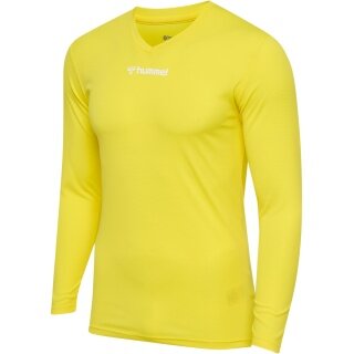 hummel functional underwear long sleeve shirt hmlBL Essential Tee yellow men's