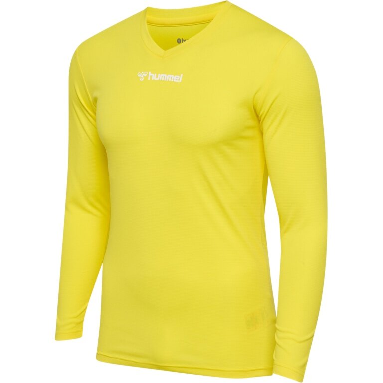 hummel functional underwear long sleeve shirt hmlBL Essential Tee yellow men's