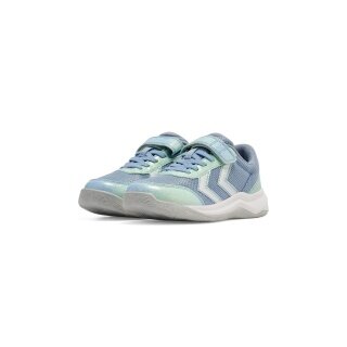 Hummel Hallen Indoor Shoes Multiplay Flex VC 2.0 (Velcro) Light Blue Kids