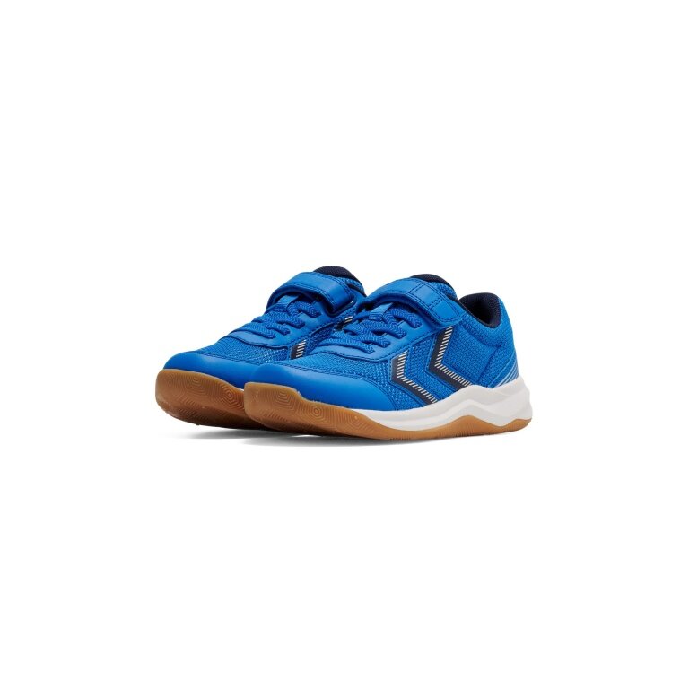 Hummel Hallen Indoor Shoes Multiplay Flex VC 2.0 (Velcro) indigo blue/white children