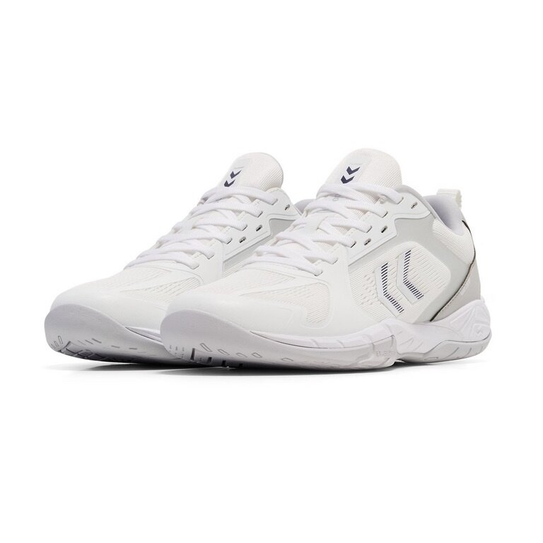 Hummel Hallen Indoor Court Shoes Speed Court White/Grey Men's