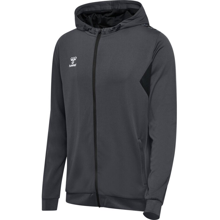 hummel Sport Hoodie hmlAUTHENTIC PL Zip Hoodie (100% recycled Polyester) asphalt grey Men
