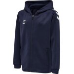 hummel Sport Hooded Jacket hmlCORE XK Poly Zip Hood Sweat (Polyester Sweat Fabric) with Hood Navy Blue Kids