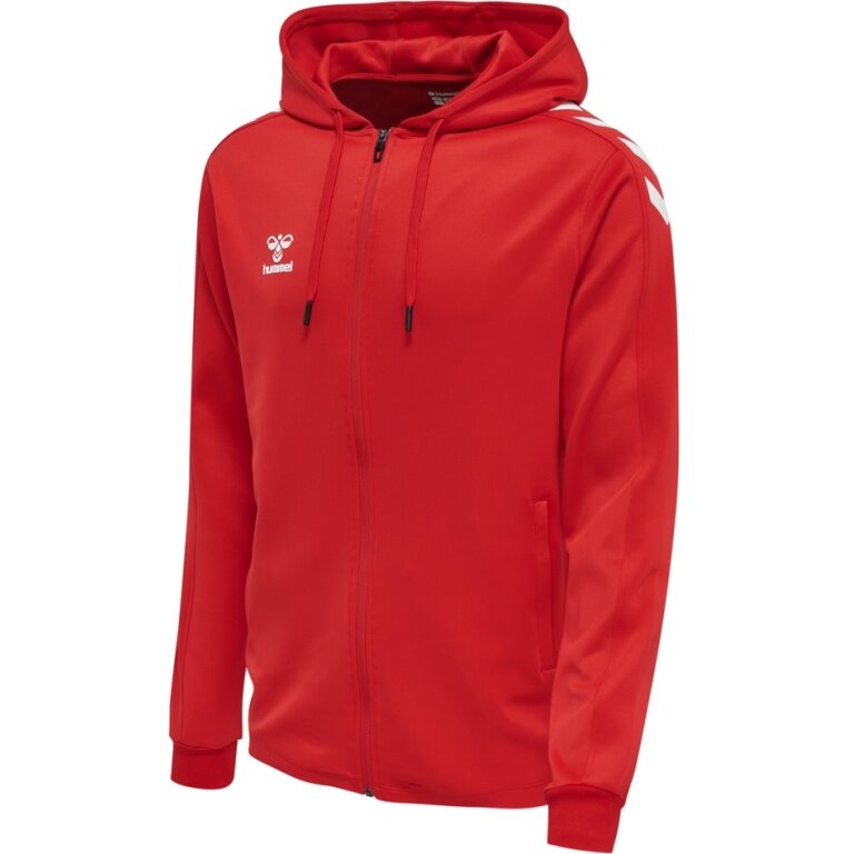 hummel Sport Hoodie hmlCORE XK Poly Zip Hood Sweat (Polyester Sweat Fabric) with Hood Red Men