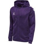 hummel Sport Hooded Jacket hmlCORE XK Poly Zip Hood Sweat (Polyester Sweat Fabric) with Hood Purple/White Men