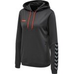 hummel Sport Hoodie hmlAUTHENTIC Poly Hoodie (knitted polyester) with hood asphalt grey Women