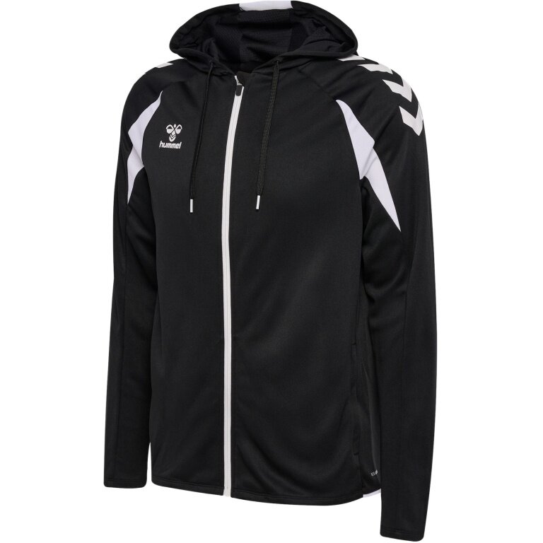 Hummel hmlCORE 2.0 Full-Zip Hoodie (100% recycled Polyester) black/white Men's