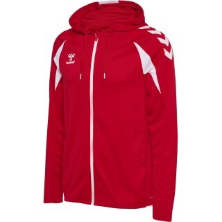 Hummel hmlCORE 2.0 Full-Zip Hoodie (100% recycled Polyester) red/white Men's