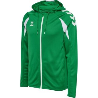Hummel hmlCORE 2.0 Full-Zip Hoodie (100% recycled Polyester) green/white Men's