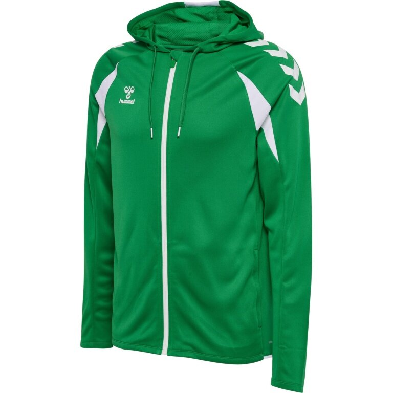 Hummel hmlCORE 2.0 Full-Zip Hoodie (100% recycled Polyester) green/white Men's
