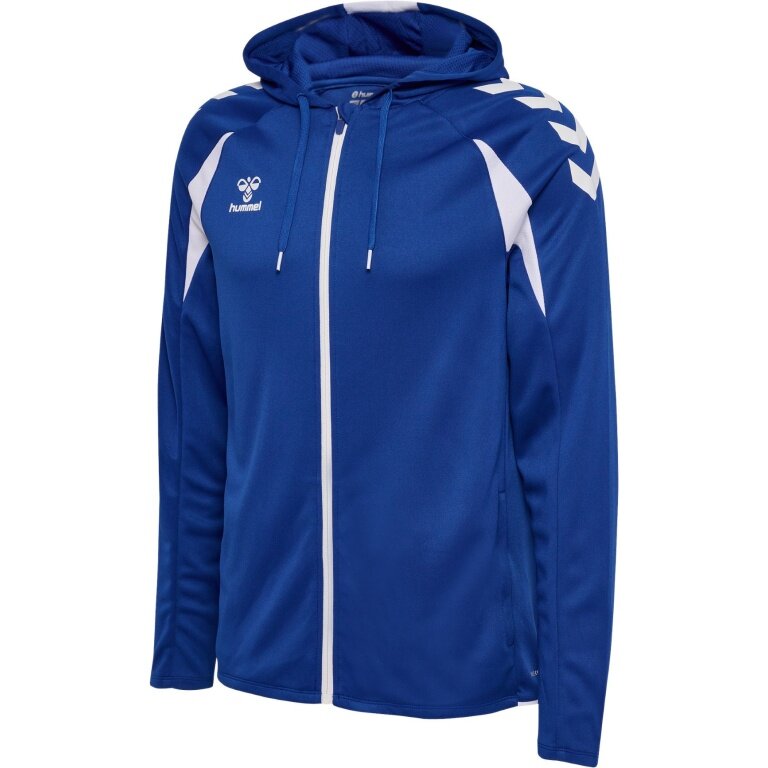 Hummel hmlCORE 2.0 Full-Zip Hoodie (100% recycled Polyester) blue/white Men's