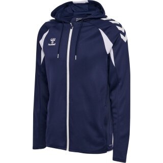 Hummel hmlCORE 2.0 Full-Zip Hoodie (100% recycled Polyester) navy blue/white Men's