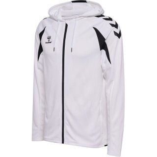 Hummel hmlCORE 2.0 Full-Zip Hoodie (100% recycled Polyester) white/black Men's
