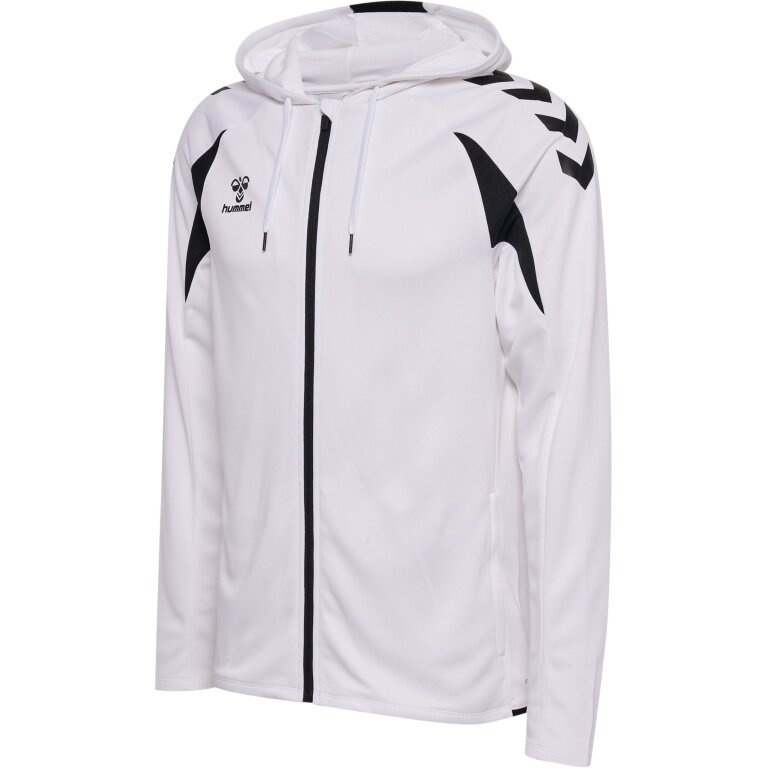 Hummel hmlCORE 2.0 Full-Zip Hoodie (100% recycled Polyester) white/black Men's