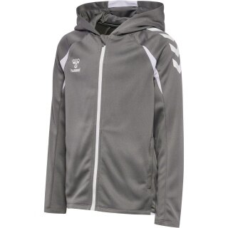 Hummel hmlCORE 2.0 Full-Zip Hoodie (100% recycled Polyester) grey/white children