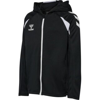 Hummel hmlCORE 2.0 Full-Zip Hoodie (100% recycled Polyester) black/white children