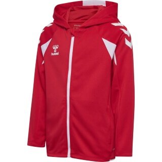 Hummel hmlCORE 2.0 Full-Zip Hoodie (100% recycled Polyester) red/white Children