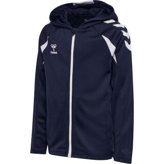 Hummel hmlCORE 2.0 Full-Zip Hoodie (100% recycled Polyester) navy blue/white children