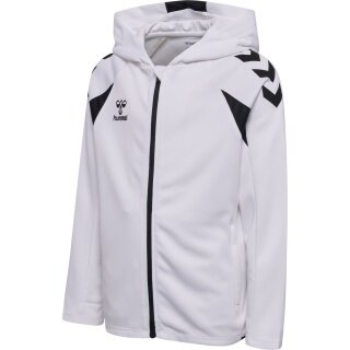 Hummel hmlCORE 2.0 Full-Zip Hoodie (100% recycled Polyester) white/black Kids