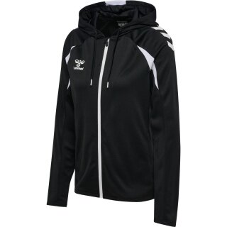 Hummel hmlCORE 2.0 Full-Zip Hoodie (100% recycled Polyester) black/white ladies
