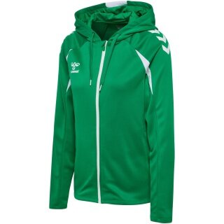 Hummel hmlCORE 2.0 Full-Zip Hoodie (100% recycled Polyester) green/white ladies