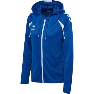 Hummel hmlCORE 2.0 Full-Zip Hoodie (100% recycled Polyester) blue/white Ladies