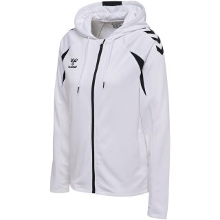Hummel hmlCORE 2.0 Full-Zip Hoodie (100% recycled Polyester) white/black Ladies