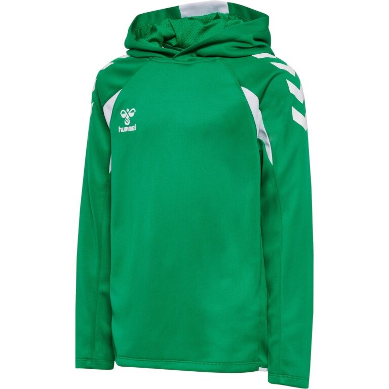 Hummel hooded sweatshirt hmlCORE 2.0 Hoodie (100% recycled polyester) green/white children