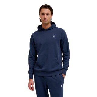 Hummel hmlPULSE Sweat Hoodie (Cotton, comfortable fit) navy blue Men's