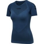 hummel Functional Underwear Short Sleeve Seamless Round Neck denim blue Women