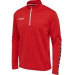 hummel Sport Long Sleeve Shirt hmlAUTHENTIC Half-Zip Sweatshirt (knitted polyester) red Kids