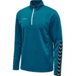 hummel Sport Long Sleeve Shirt hmlAUTHENTIC Half-Zip Sweatshirt (knitted polyester) teal blue Kids