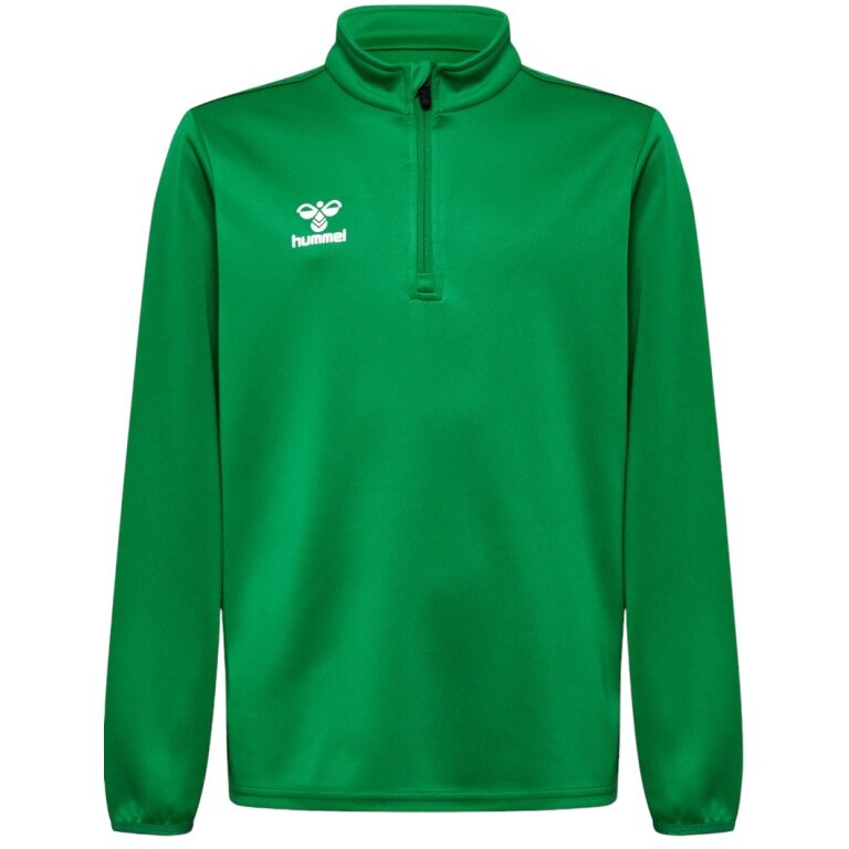 hummel Sport Long Sleeve Shirt hmlESSENTIAL Half-Zip (comfortable fit) green children