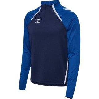 Hummel Long Sleeve Shirt hmlLEAD 2.0 Half Zip (recycled Polyester, high breathability) navy blue/blue Men's