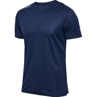 Hummel Run Shirt hmlRUN Jersey (breathable, optimal freedom of movement) navy blue men's