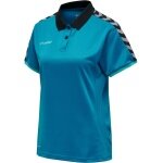 Hummel Sport Polo hmlAUTHENTIC Functional (soft jersey fabric) Short sleeve teal blue Ladies