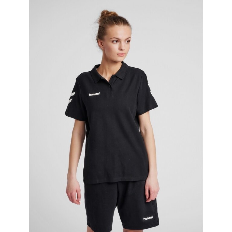 hummel Sport/Leisure Polo hmlGO Cotton (Cotton) Short Sleeve Black Women