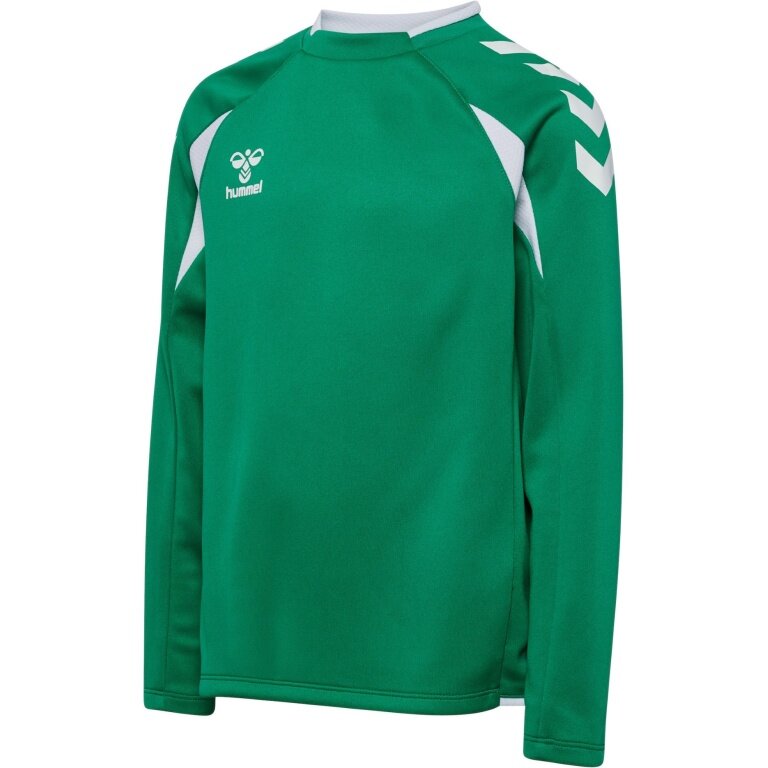 hummel Pullover hmlCORE 2.0 Crew Neck (100% recycled Polyester) green/white children