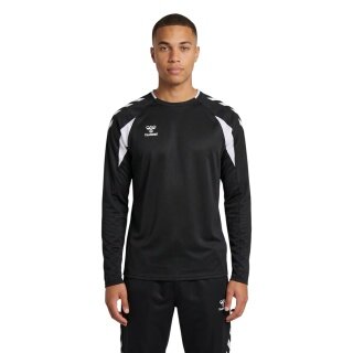 hummel Pullover hmlCORE 2.0 Crew Neck (100% recycled Polyester) black/white Men's