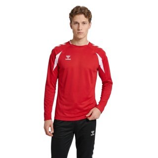 hummel Pullover hmlCORE 2.0 Crew Neck (100% recycled Polyester) red/white Men's