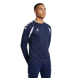 hummel Pullover hmlCORE 2.0 Crew Neck (100% recycled Polyester) navy blue Men's
