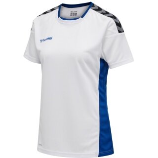 hummel Sport-Shirt hmlAUTHENTIC Poly Jersey (lightweight jersey fabric) Short sleeve white/blue Women