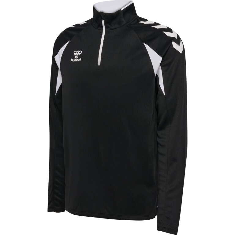 hummel Sport Long Sleeve Shirt hmlCORE 2.0 Half Zip (optimal freedom of movement) black/white men's