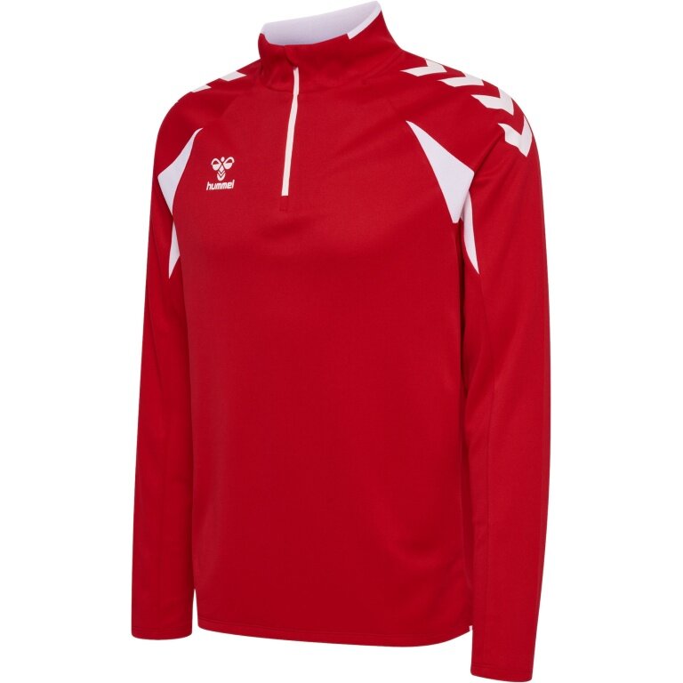 hummel Sport Long Sleeve Shirt hmlCORE 2.0 Half Zip (optimal freedom of movement) red/white men's