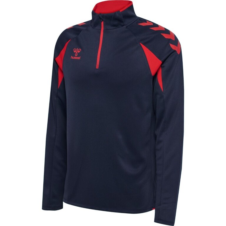 Hummel Sport Long Sleeve Shirt hmlCORE 2.0 Half Zip (optimal freedom of movement) navy/red Men's
