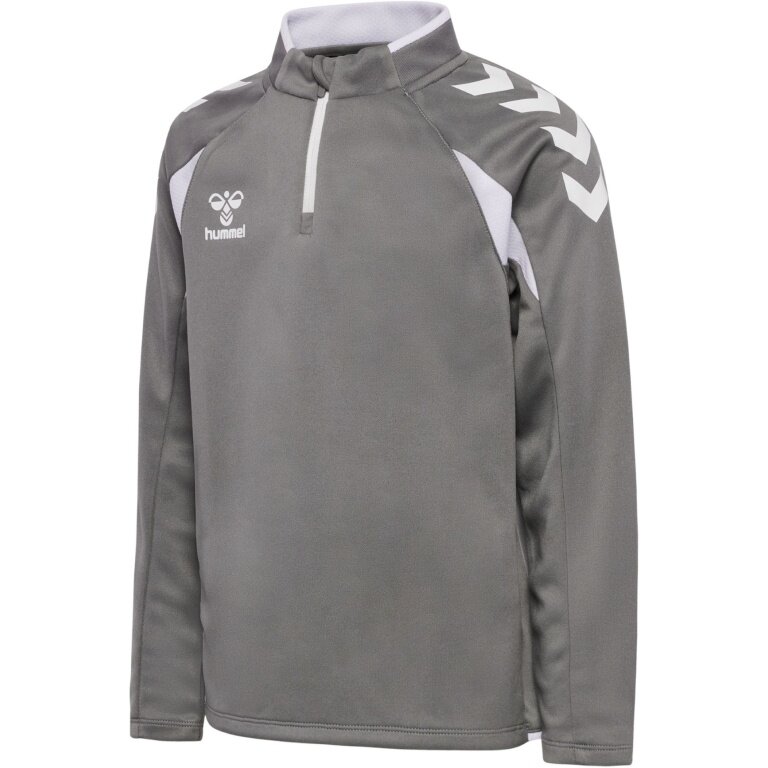 Hummel Sport Long Sleeve Shirt hmlCORE 2.0 Half Zip (optimal freedom of movement) grey/white boys