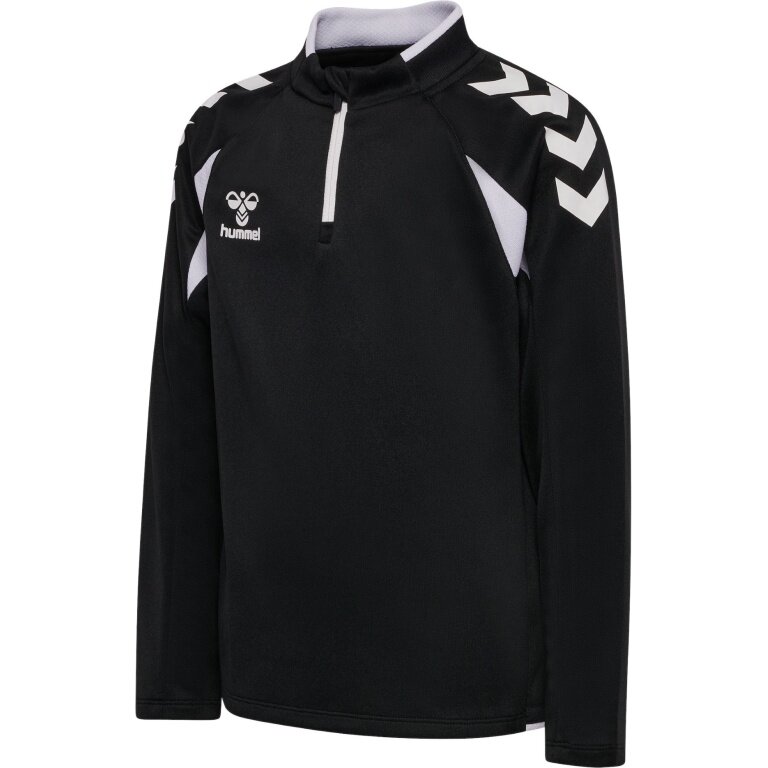 hummel Sport Long Sleeve Shirt hmlCORE 2.0 Half Zip (optimal freedom of movement) black/white boys