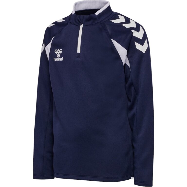 hummel Sport Long Sleeve Shirt hmlCORE 2.0 Half Zip (optimal freedom of movement) navy blue/white boys